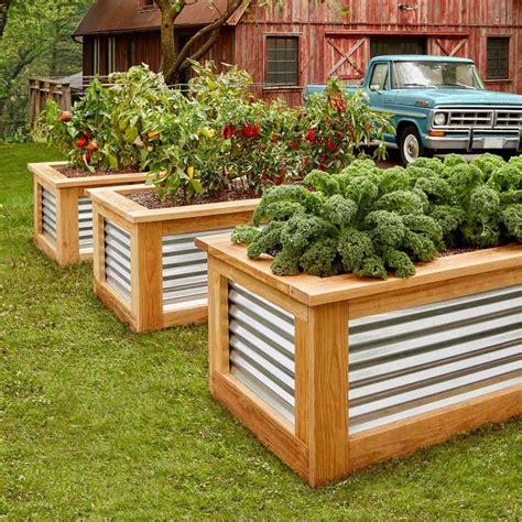 corrugated steel garden boxes|corrugated metal raised bed cost.